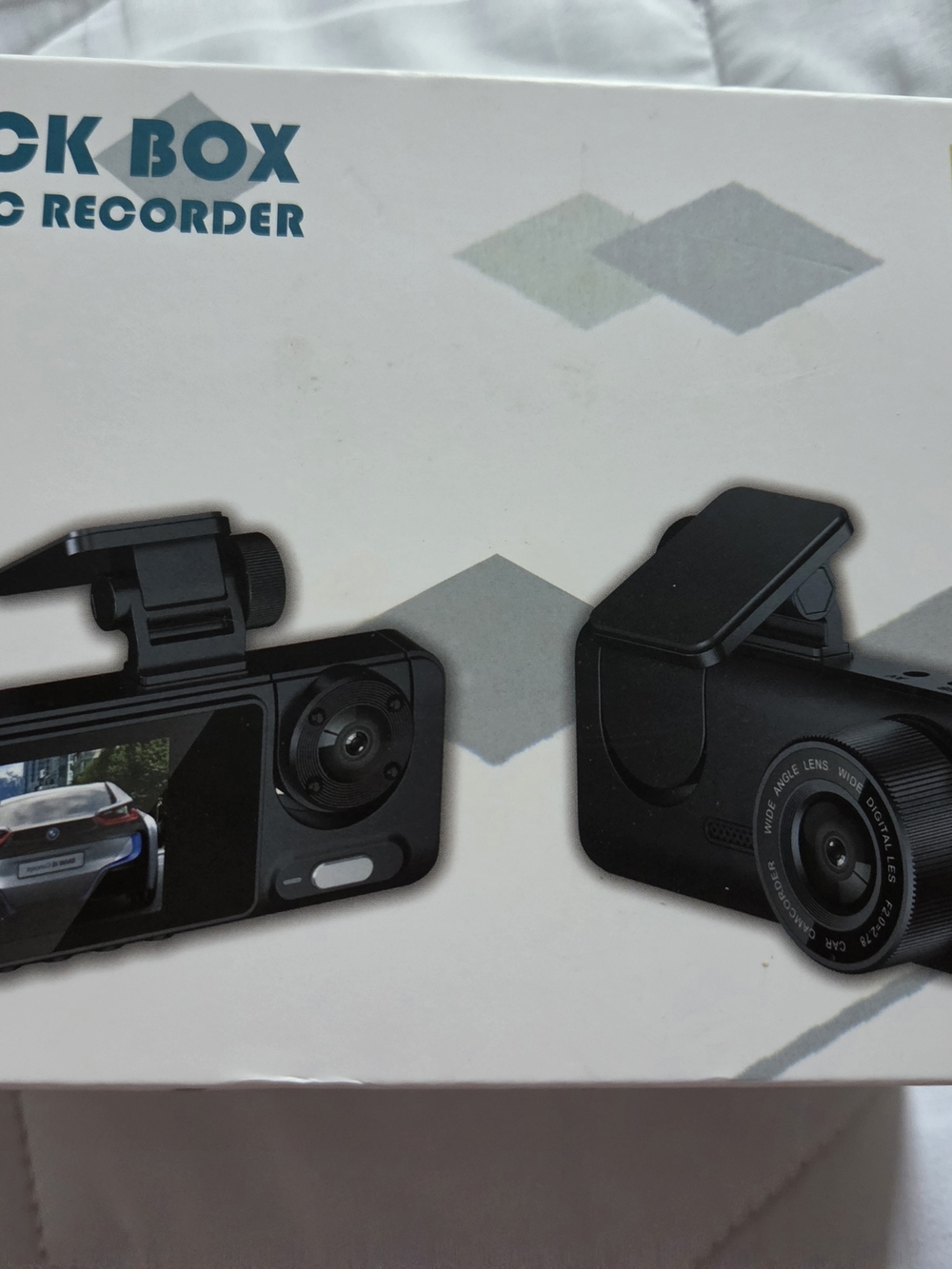 Black Dash Cam Recorder - Compact Car Camera